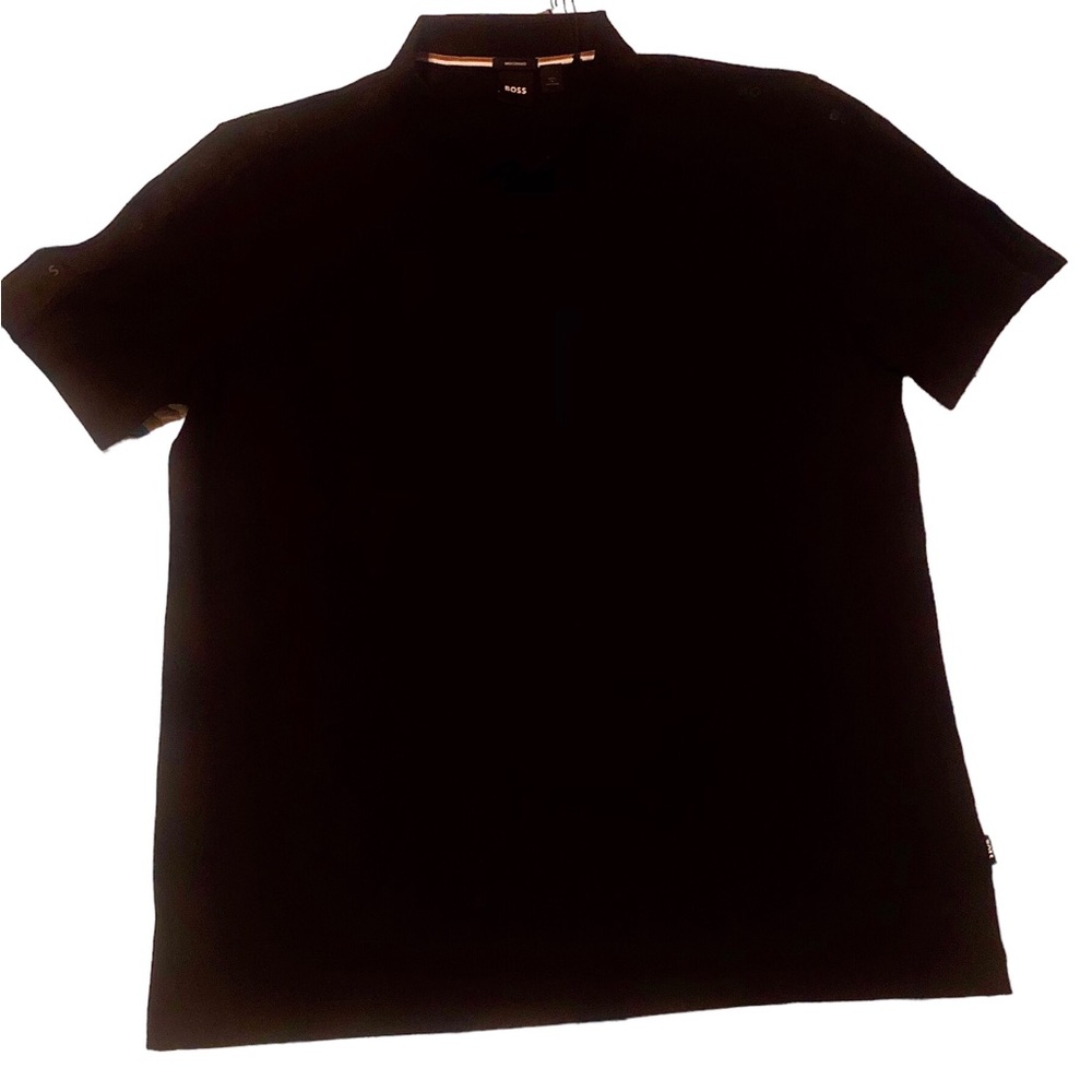 Hugo Boss!!!  Black Cotton Polo shirt {XXL}